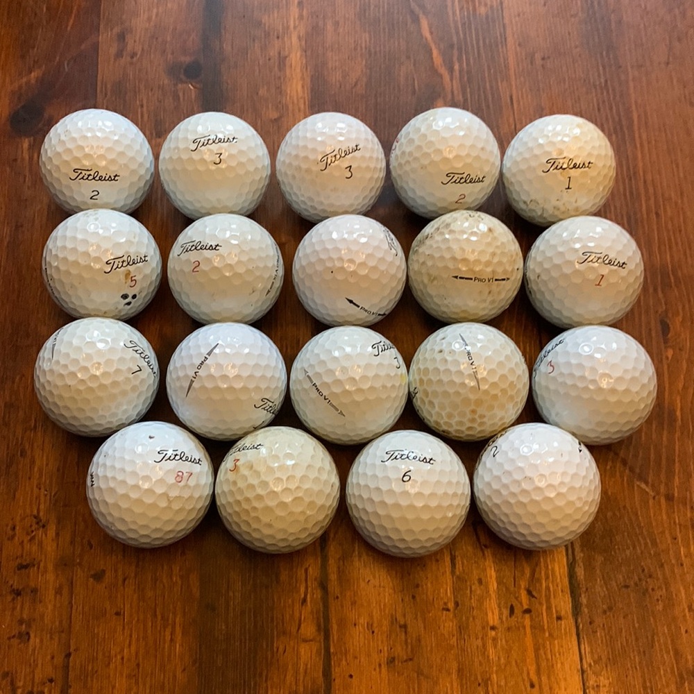 19 ProV1 and ProV1X balls